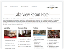 Tablet Screenshot of lakeviewresorthotel.com